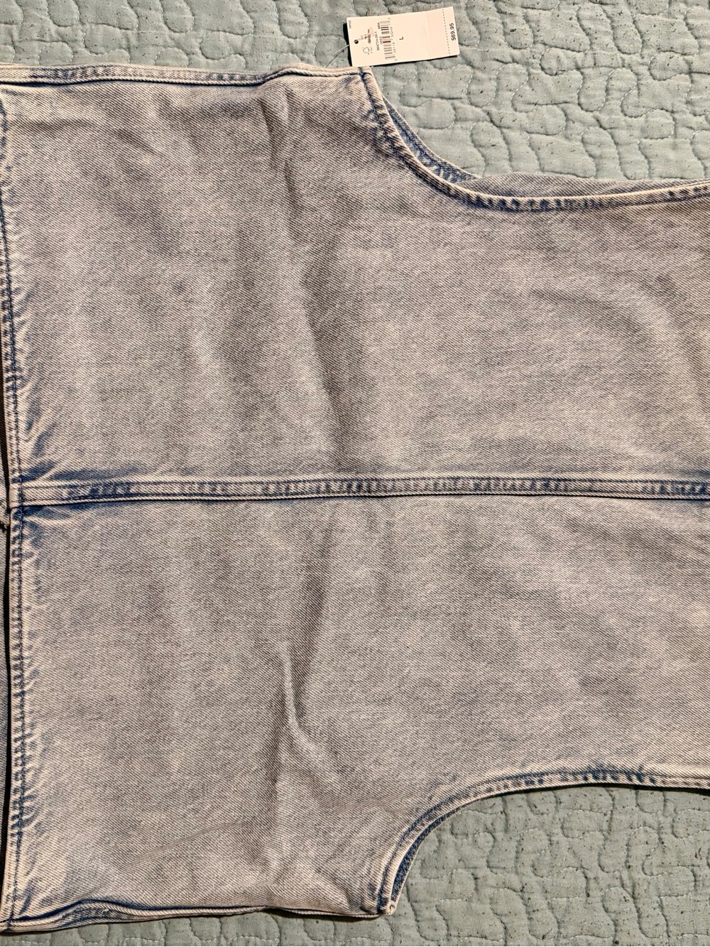 GAP Light Blue Denim Vest with Button Front - Picture 2 of 4